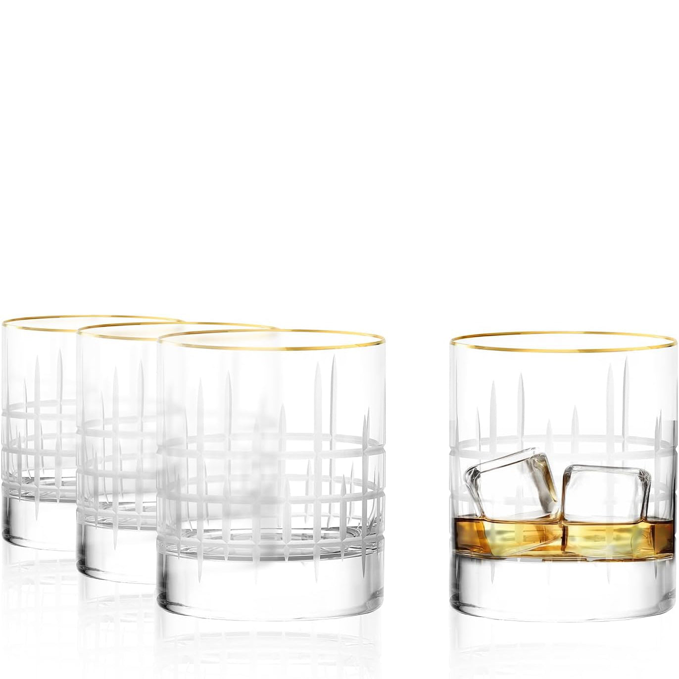 New York Bar Manhattan Gold Whiskey Glass 10 3⁄4 oz