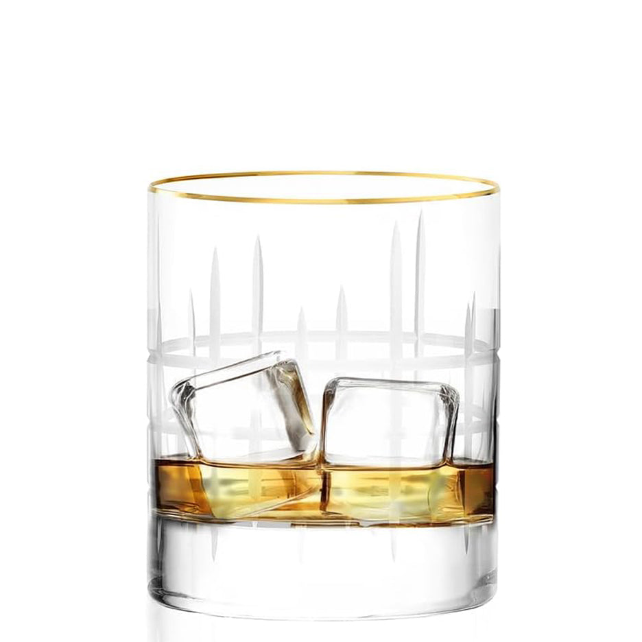New York Bar Manhattan Gold Whiskey Glass 10 3⁄4 oz