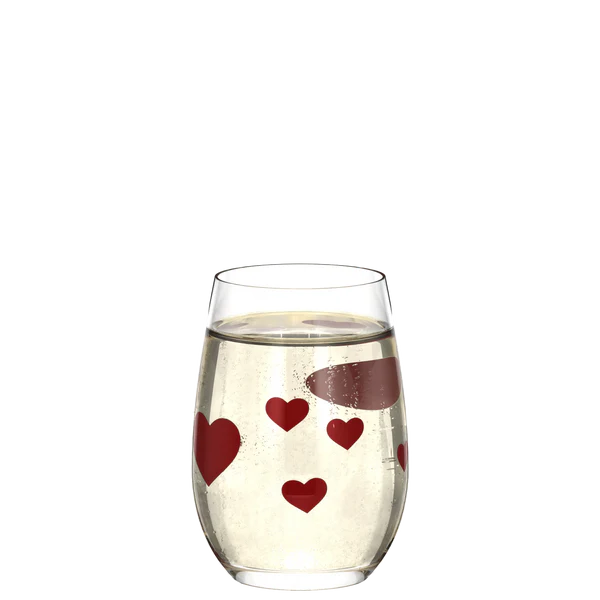 L'Amour Red Hearts Tumbler 11¼ oz