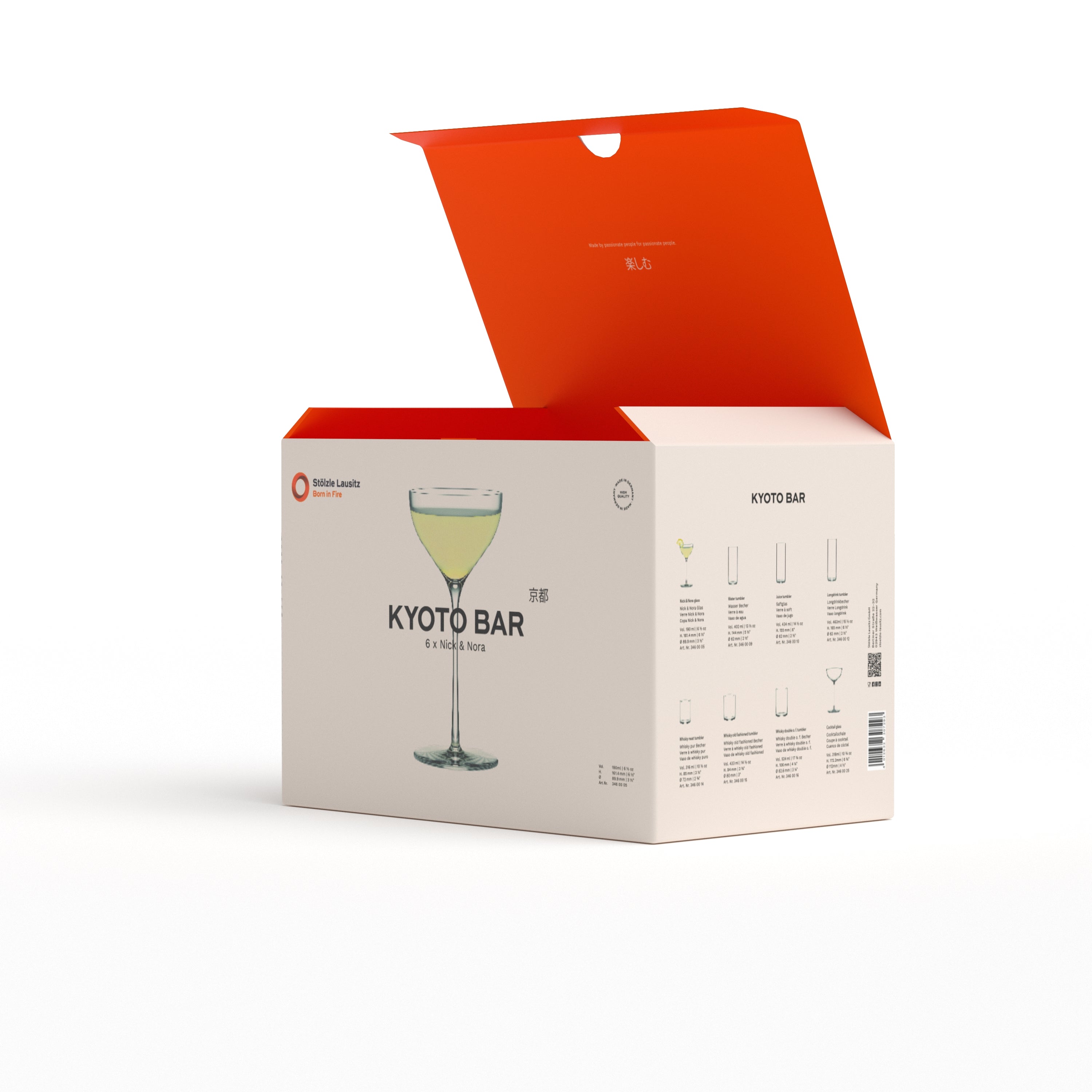 Kyoto Nick & Nora Glass 6 ½ oz