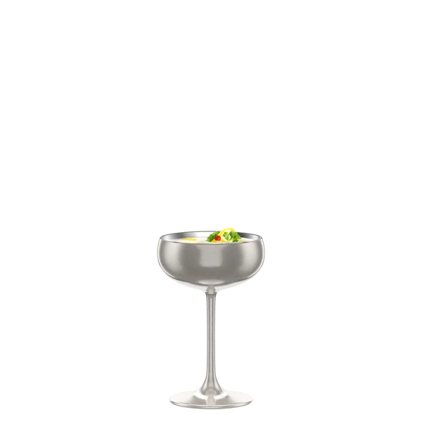 Elements Silver Champagne Saucer 7¾ oz