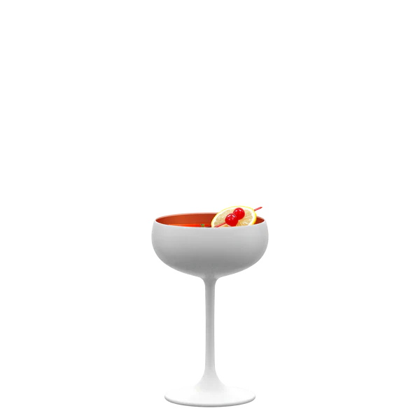 Elements White & Bronze Champagne Coupe 7¾ oz